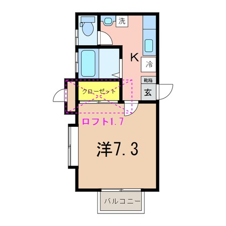 ハウス寿Ⅲの物件間取画像